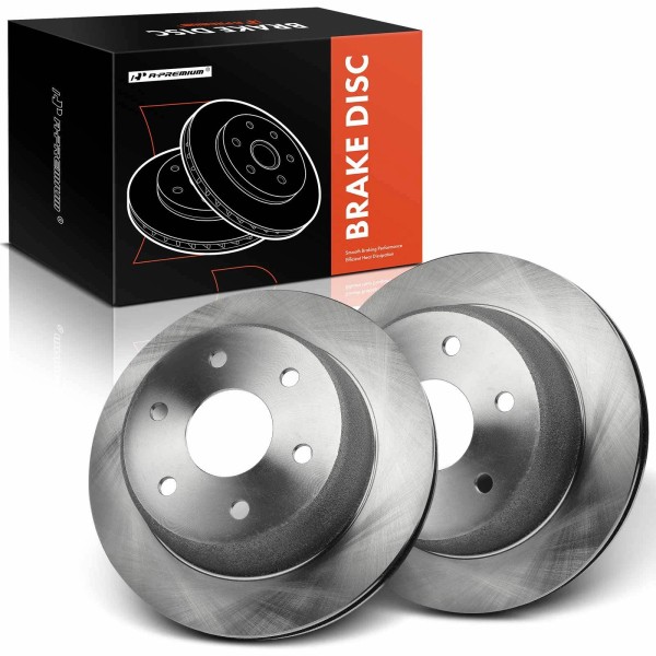 A-Premium 2pcs Rear Disc Brake Rotors for Chevy Tahoe Suburban