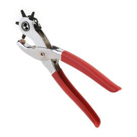 Auniwaig 220mm Double Hands Leather Belt Hole Punch Plier Revolving Multi Hole Sizes Tool for Watch Bands,Straps,Dog Collars,Fabric,DIY Home or Craft Project