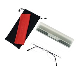 OCCI CHIARI Reading Glasses 1.0 For Women Men Eye Reader with Titanium Frameless Durable Spring Hinge 1.0 1.5 2.0 2.5 3.0 3.5 1.25 1.75 2.25 2.75