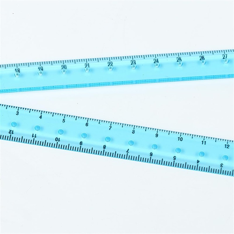 3 Pcs Folding Ruler Clear Ruler Soft Ruler for School