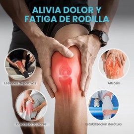 Rodilleras Deportivas, 2 Banda Rotuliana, Material de Silicona, Compresión Elástica Ajustable, Compresión Mejorada de 360° Alivia Dolor de Rodilla, Apto para Todo Tipo de Deportes (Beige)