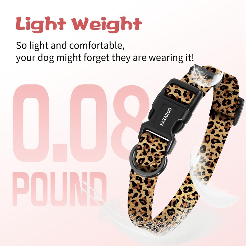 Kazazoo Dog Collar Cute and Soft Nylon Puppy Collar for