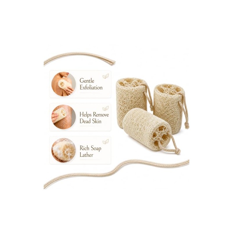 Esponja de lufa natural para el baño