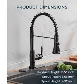 FORIOUS Kitchen Faucets, Antique Kitchen Faucet with Pull Down Sprayer, Oil Rubber Brown Single Handle Kitchen Sink Faucet for 1 or 3 Holes, High Arc Vintage Sink Faucet for Farmhouse Camper RV