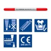 Staedtler Noris 320 320 C12 Double Fibre Tip Pens Impression-proof