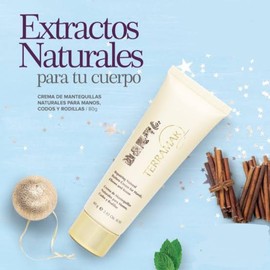Crema para manos con Mantequillas Naturales, super hidratante para Manos, Codos y Rodillas, TERRAMAR, 80g