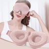 3D non-pressure stereoscopic eye mask blackout sleep travel SW33010 Black 3ea
