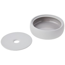 blomus -SONO- Aufbewahrungsdose aus Keramik, Microchip, Badezimmerdose exklusive Optik, Organizer, Deko, Schmuckaufbewahrung, Ablageschale Kosmetik (H / B / T: 4 x 12 x 12 cm, Microchip, 69067)