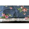 Waverly Fabric Blue Polka Dot Floral Print Pattern BTY