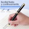 Pluma De Acero Con Recambio Y Caja De Regalo