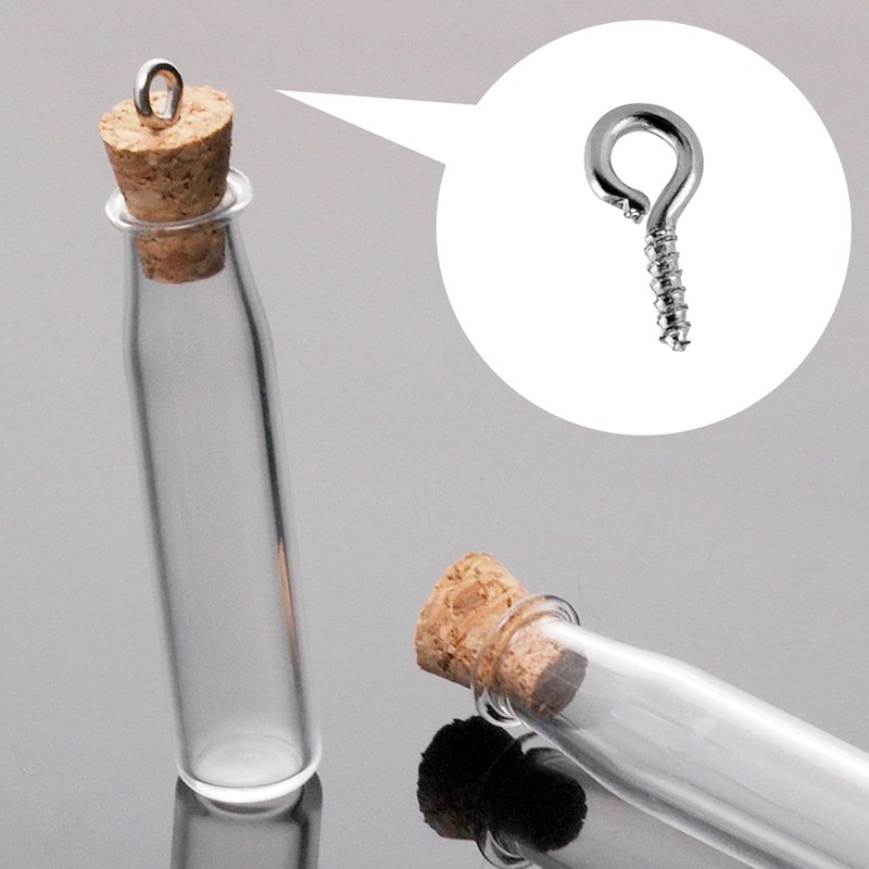 Small Screw Eye Pins - 200PCS Silver Small Metal Eye