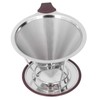 Reusable Coffee Dripper Stainless Steel Silicone Reusable Coffee Filter with