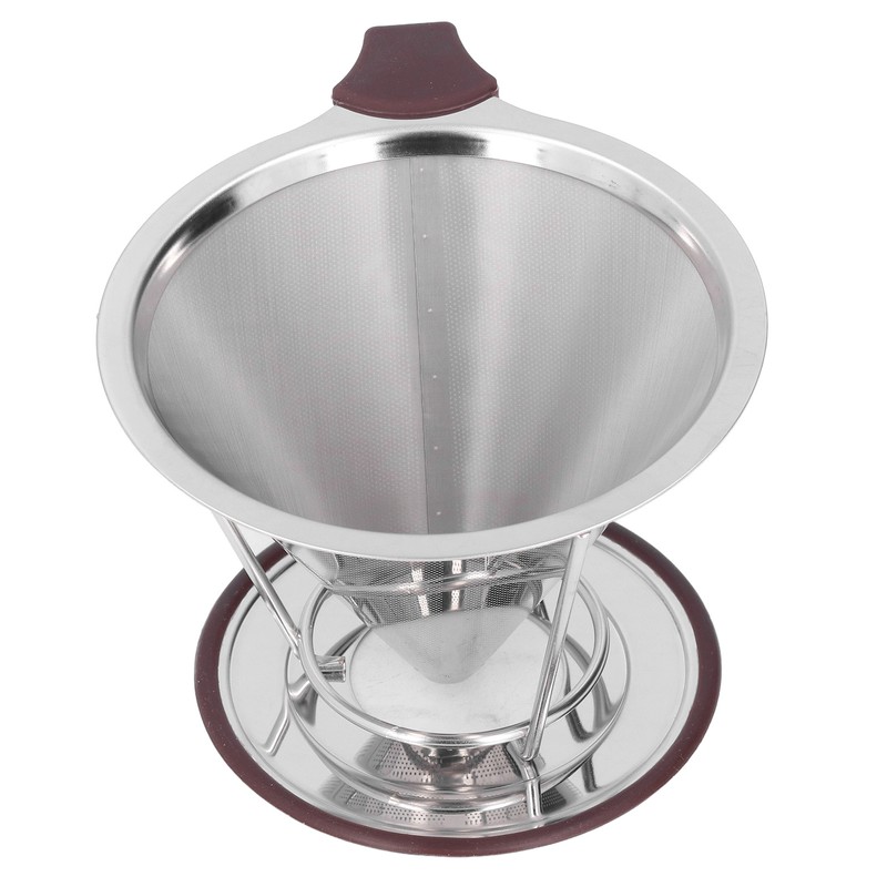 Reusable Coffee Dripper Stainless Steel Silicone Reusable Coffee Filter with