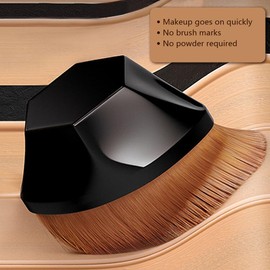 XFSRG 2 Piece Brush Set Foundation Brush Thin Make Up Brush Set Make Up Brush Flat Top Brush Makeup Brush Kit for Face