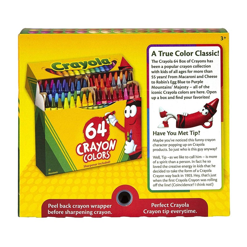 Crayola 6 Pack 64 Ct Crayons (52-0064), Assorted