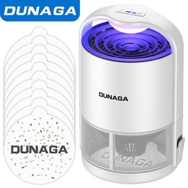 DUNAGA Sticky Fruit Fly Traps – 10 Glue Boards for Flies, Gnats, Mosquitoes & Bugs | Indoor Insect Catcher - Color: White