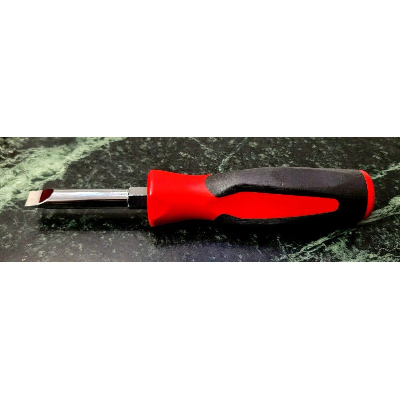 Snap-on Large Marine Aircraft Plug FLAT Slot Screwdriver RED Plastic