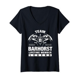 Womens Team BARHORST - Lifetime Member Gifts V-Neck T-Shirt
