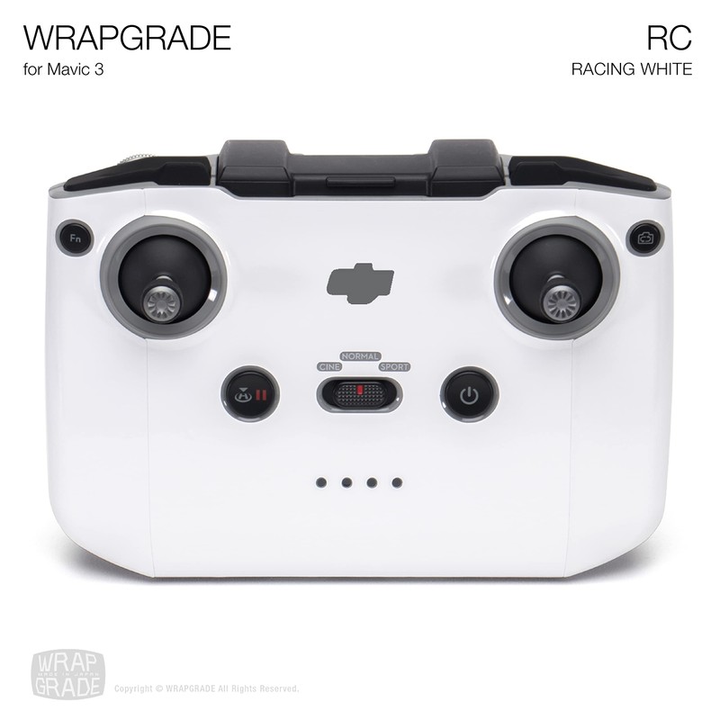 WRAPGRADE Skin Compatible with DJI RC-N1 (Racing White)