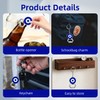 2-Pack Turkish Evil Eye Devil's Eye Keychain Bottle Opener, Double-Sided