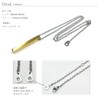 S.Double P Stainless Steel Necklace, Men's, Women's, Stick, Pendant, Stainless