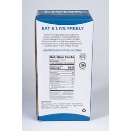 LIVIVA High Protein Low Carb KETO Pasta Value Pack - Fettuccine (Case of 6), 371% more Protein, 70% less Carbs - Made with Pea Protein, Mulberry Leaf and Konjac