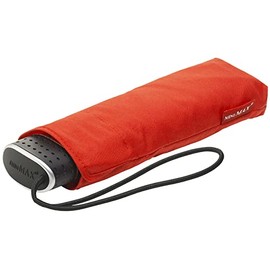 miniMAX® Faltbarer Regenschirm flach winddicht Rot Medium Regenschirm Faltschirm, Rot, Medium, Faltbarer Regenschirm