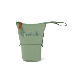 satch Pencil Slider Extra Large with Divider Zip Pocket Pen Holder Set Square Viewing Window for Timetable, Nordic Jade Green - Light Green, Modern