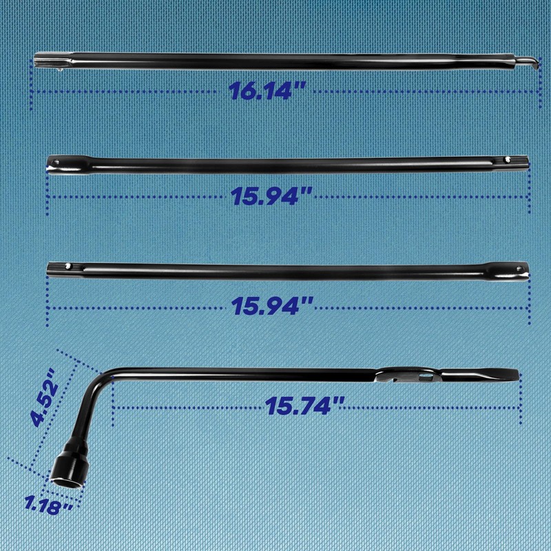 Reeauto Spare Tire Tool Kit with Spare Tire Jack Handle