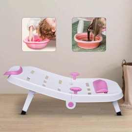 Children Shampoo Chair Kids Hair Washing Bath Seat Head Hair Rinser Salon Chair