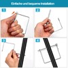 Pipe Folding Cotter Pins, Pack of 5 Rectangular Carbon Steel