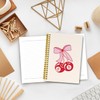 LiTiu Pink Spiral Journaling Notebook,Coquette Trendy Campus Aesthetic Notebook, Cherry