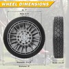 XaXmTee 2 Pcs 9" HRX217 Lawn Mower Rear Wheels Kit