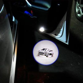 akarin 2Pcs Door Lights Logo for Mi ni r55 r56 r57 r58 r59 r60 r51 f54 f56 f55 f57 f60 f65 u25 Puddle Lights Car Door Logo Lights Projector Courtesy LED Ghost Shadow Lamps Accessories (f57)
