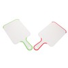 WOONEKY 2pcs Portable Plastic Chopping Boards with Handle Double Sided