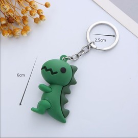 MUCOOS Dinosaur Keychain Dino Keychain for Dino Enthusiasts Dinosaur Bag Charm Resin Decorative Keyring for Bags