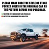 JERBOR 2Pack Silicone Pickup Trucks BedRail Stake Pocket Covers for