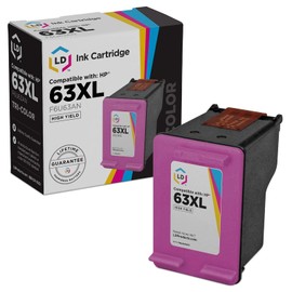 LD Remanufactured Ink Cartridge Replacement for HP 63XL F6U63AN High Yield (Color) Compatible w HP 1110 1111 2130 2131 2133 2134 3630 3633 3634 3636 3638 4511 4512 4520 4522 4524 4526 4528 and More
