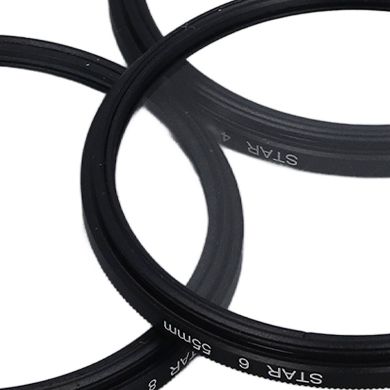 3PCS 55mm Star Filter 4 Points 6 Points 8 Points