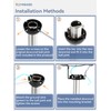 ZMISHIBO 36 Inch Ceiling Fan Downrod with Coupler, 1" Diameter