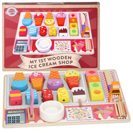 Padgett Bros My 1st Wooden Ice Cream Shop, 65859, Large, Red