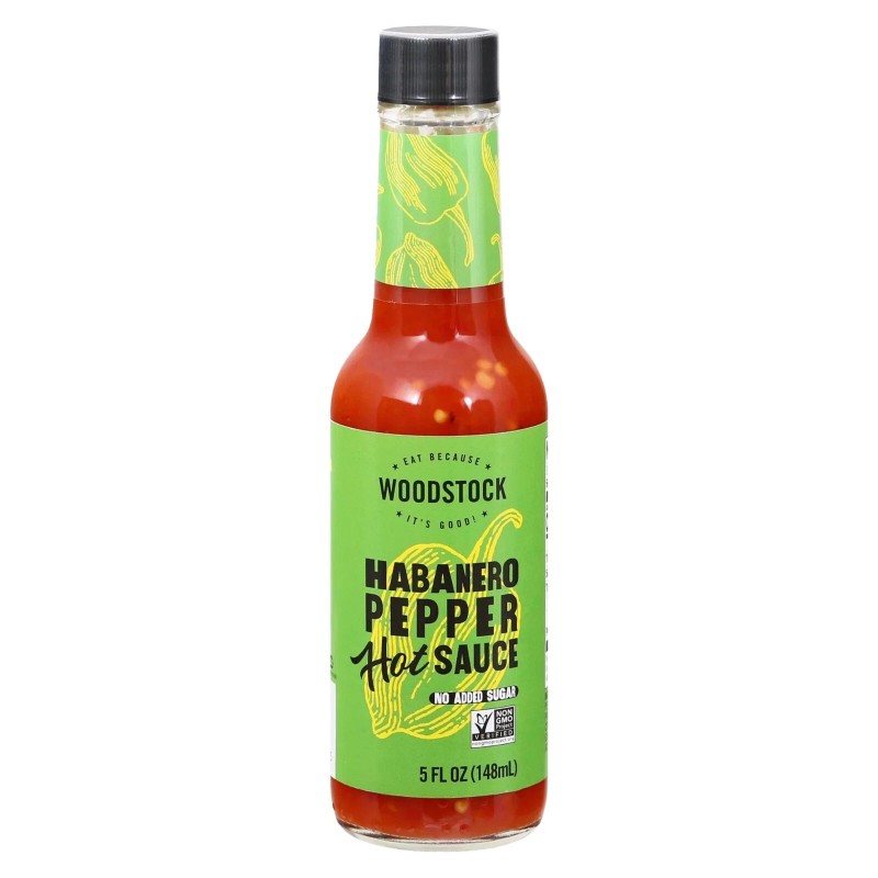 Woodstock Habanero Pepper Hot Sauce, 5 fl oz, 2 Pack