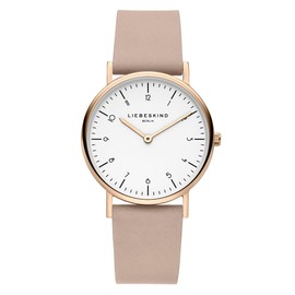 Liebeskind Berlin women's analogue quartz watch with leather armband, Strap