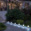 GLOBO 33254-3 LED Solar Lamp Stainless Steel Outdoor Garden Path
