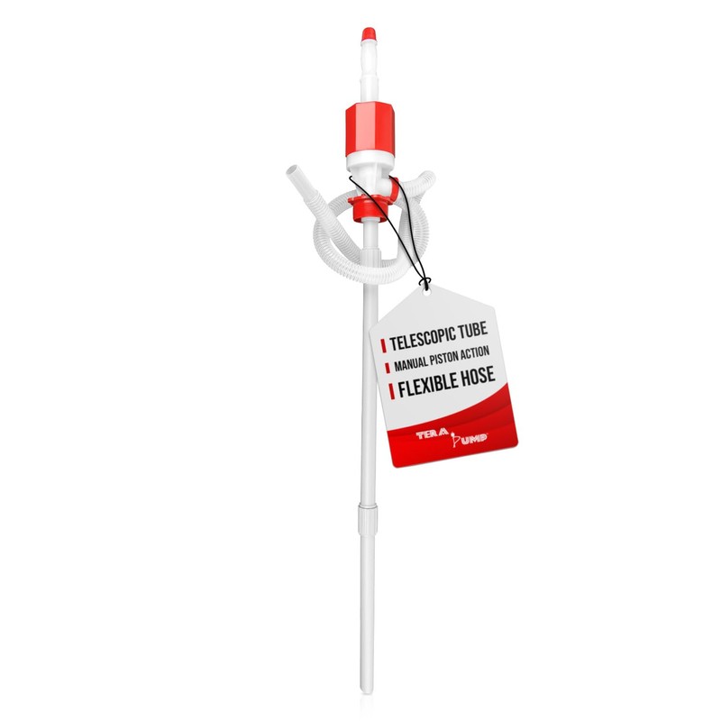 TERA PUMP TRDRUM40 (BPA-Free) Compact Manual Fuel Drum Pump Heavy