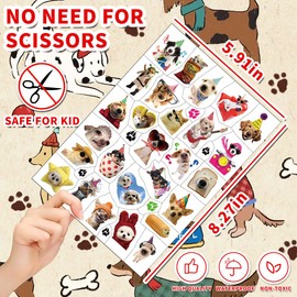 216Pcs Dog Temporary Tattoos, Cute Pet Tattoo Stickers Birthday Party Decorations Supplies Party Favors, School Rewards Gift Ideas for Boys Girls