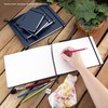 Pentalic Art Wasserfarben-Tagebuch, weiß, 5-1/2-inch x 5-1/2-inch, 48 Page Journal