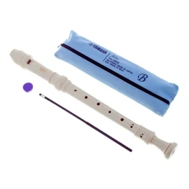 Flauta contralto Yamaha Baroque Yra 28 B, color crema