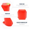 PRETYZOOM Mini Trash Can, Cute Strawberry Trash Can Desktop Rubbish