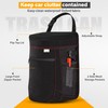 EcoNour Car Trash Can 2.5 Gallon with Lid & Storage